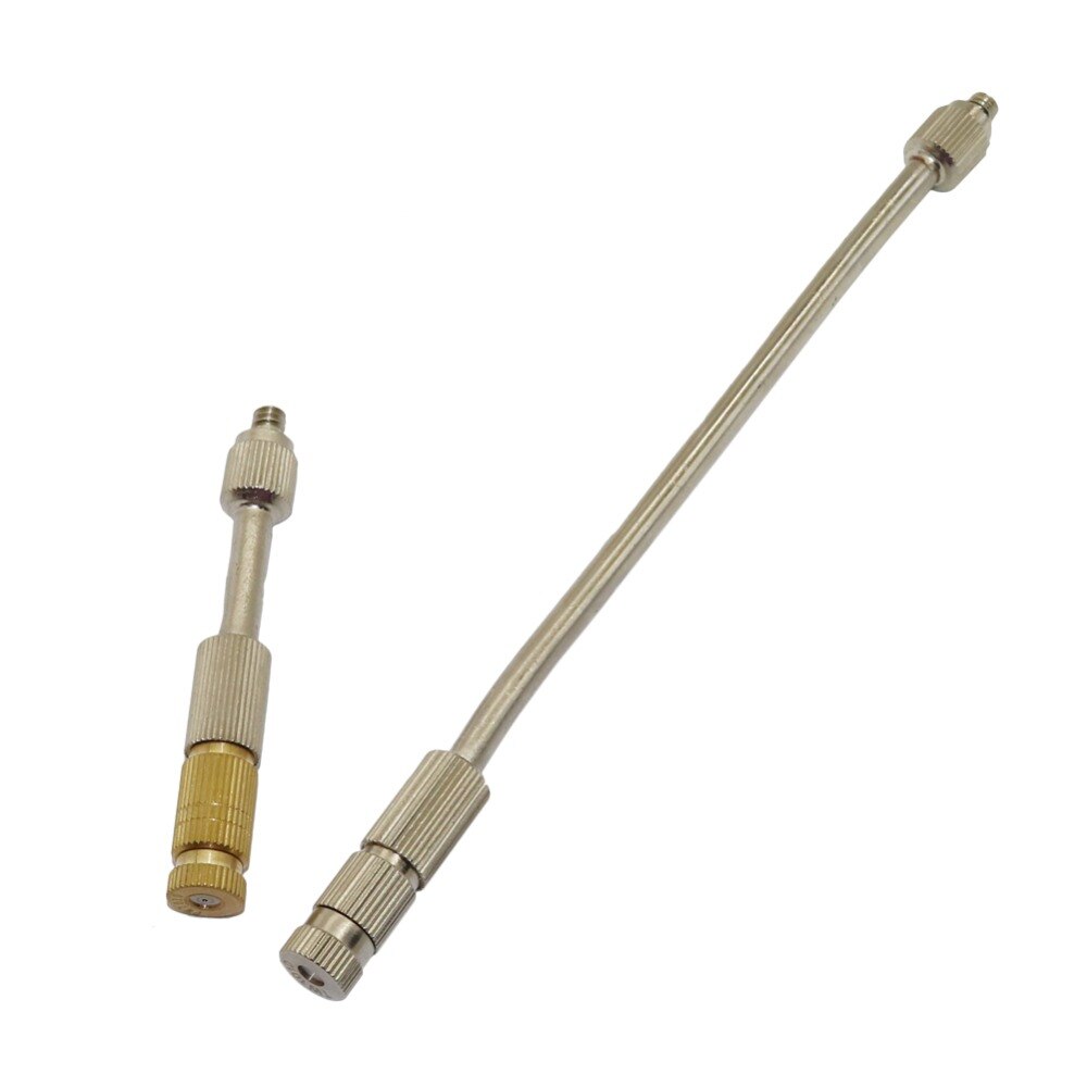50mm/98mm/146mm/188mm Copper 3/16 Inch Thread Mist Nozzles Extension Rod Fog Atomization Sprayer Flexible Extension Pole 1 PC
