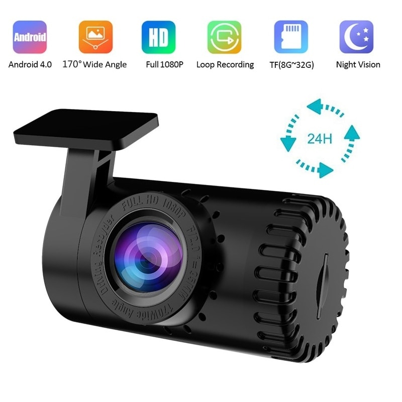 Car Video Camera HD Night Vision Dash Cam Video Recorder Android USB 170° Wide Angel Car Dashcam Hidden DVR Camera for Car