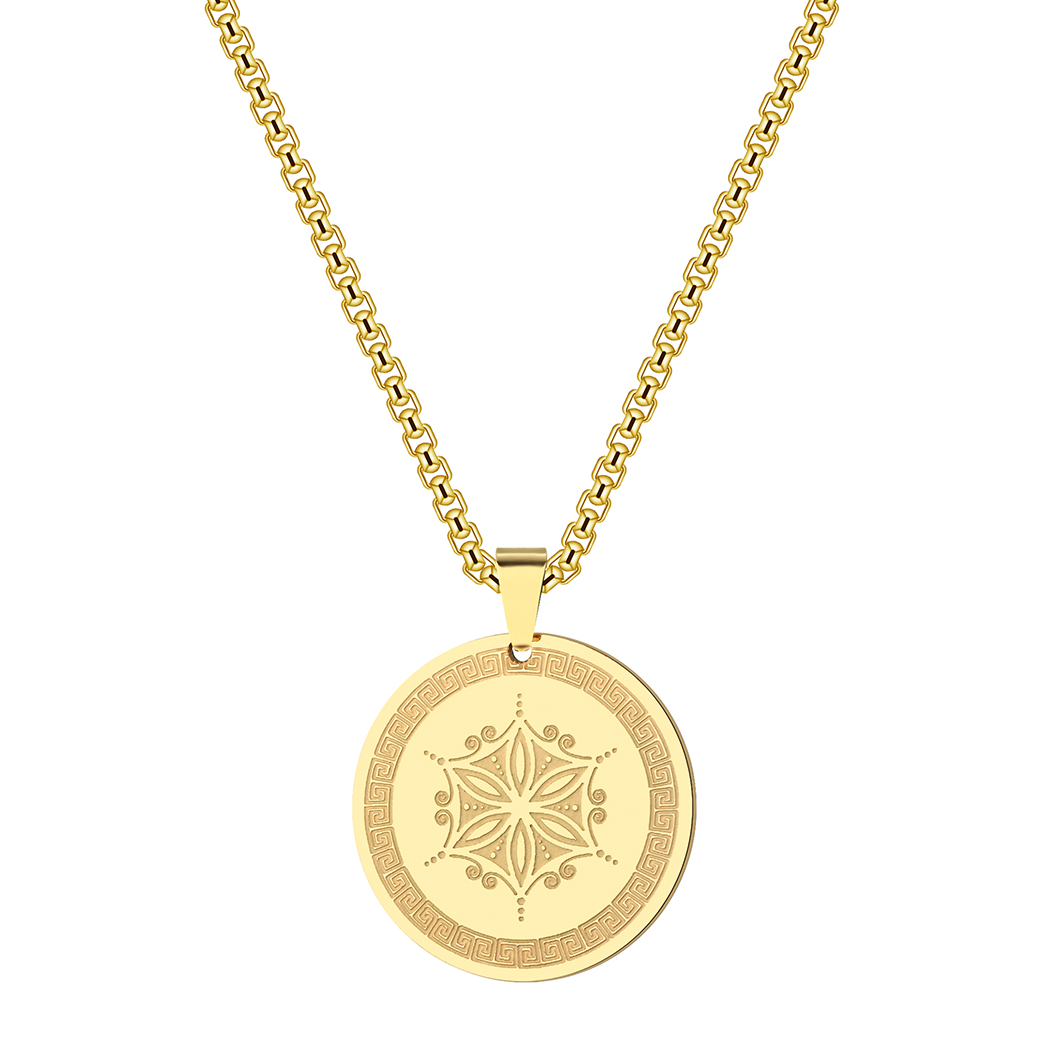 Chandle Aphrodiet 'S Bloem Talisman Bloem Van Aphrodiet Symbool Van Liefde Schoonheid Griekse Mythologie Ketting: Goud-kleur