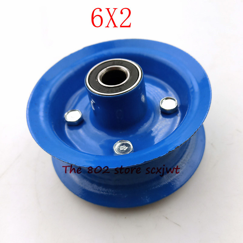 Size 6X2 Inflation Tire Wheel Use 6" Tire Alloy Hub 160mm Pneumatic Tyre Electric Scooter Pneumatic Wheel Trolley Cart Air Wheel: hub