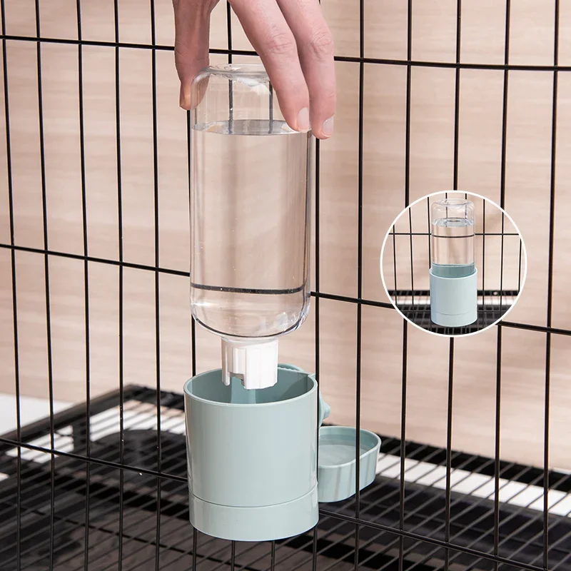 Automatische Tier fütterung Käfig hängen Schüssel Wasser flasche Lebensmittel behälter Spender für Welpen Katzen Kaninchen Vögel Haustier Fütterung produkt