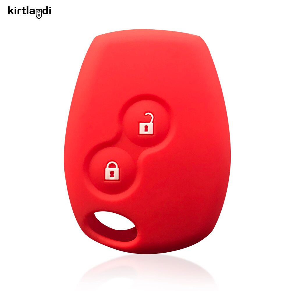 Silicone Car Case Key Cover for Dacia Duster Phase 2 Logan 3 1 for Renault Funguje So AKO for Nissan Almera for Lada Largus Fob: red