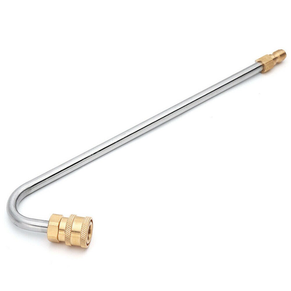 Gutter Cleaner Stainless Steel Elbow Rod Washer Quick Connect Kit Accessory Wand High Pressure Curved Durable Lance Water Pumps