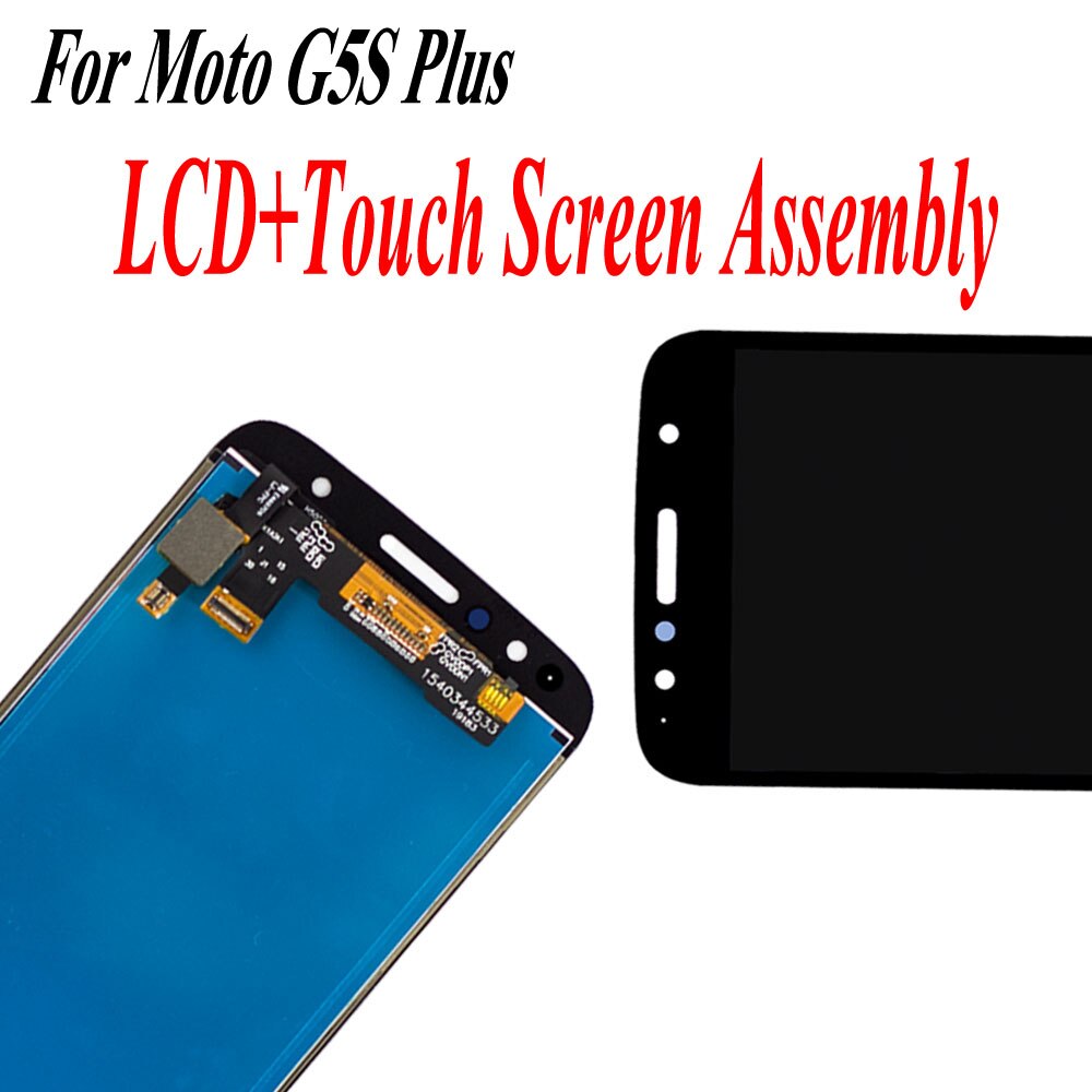 5.5 "Voor Motorola Moto G5S Plus Lcd Touch Screen Digitizer Vergadering XT1802 XT1803 XT1805 XT1086 Gratis Glassfilm Gereedschap