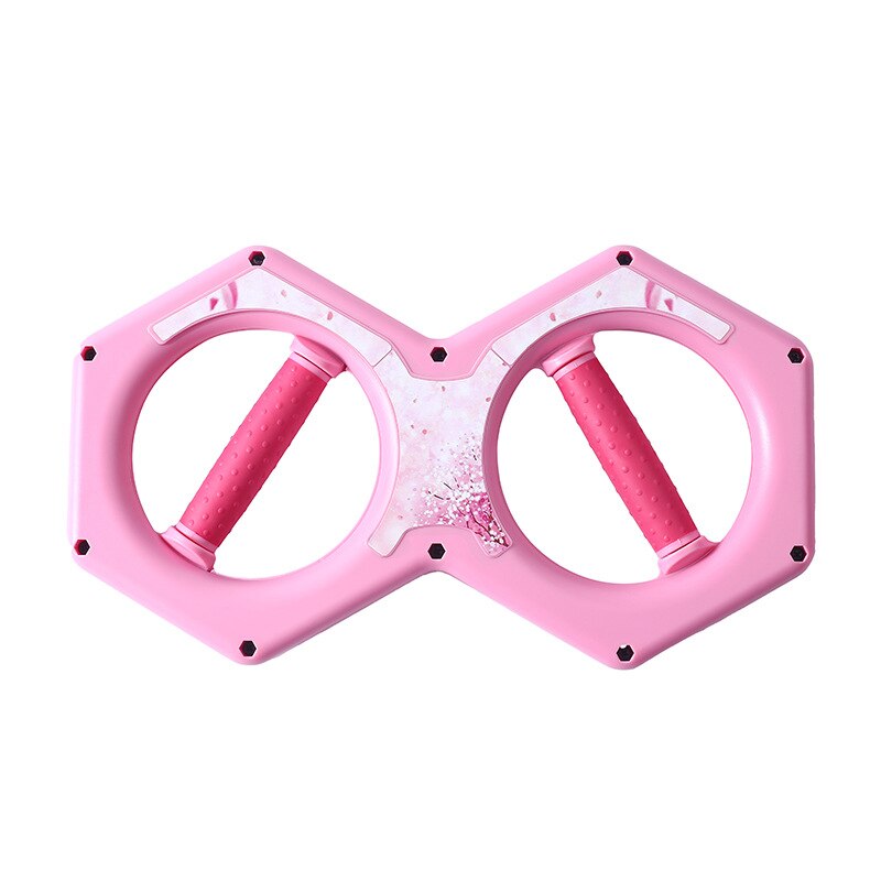 Forearm Arm Training Equipment Speed Arm Device Home Grip Office Fitness 8-shaped Wrist Strength 135°rotate Machine: Pink 10kg
