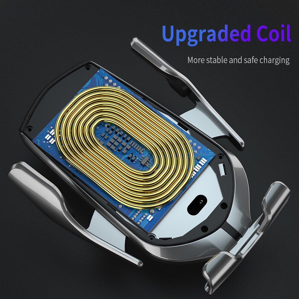 Original Automatic Clamping 10W Qi Car Wireless Charger Fast Charging Phone Holder For iPhone 11 XS XR X 8 Samsung S20 S10 S9 S8