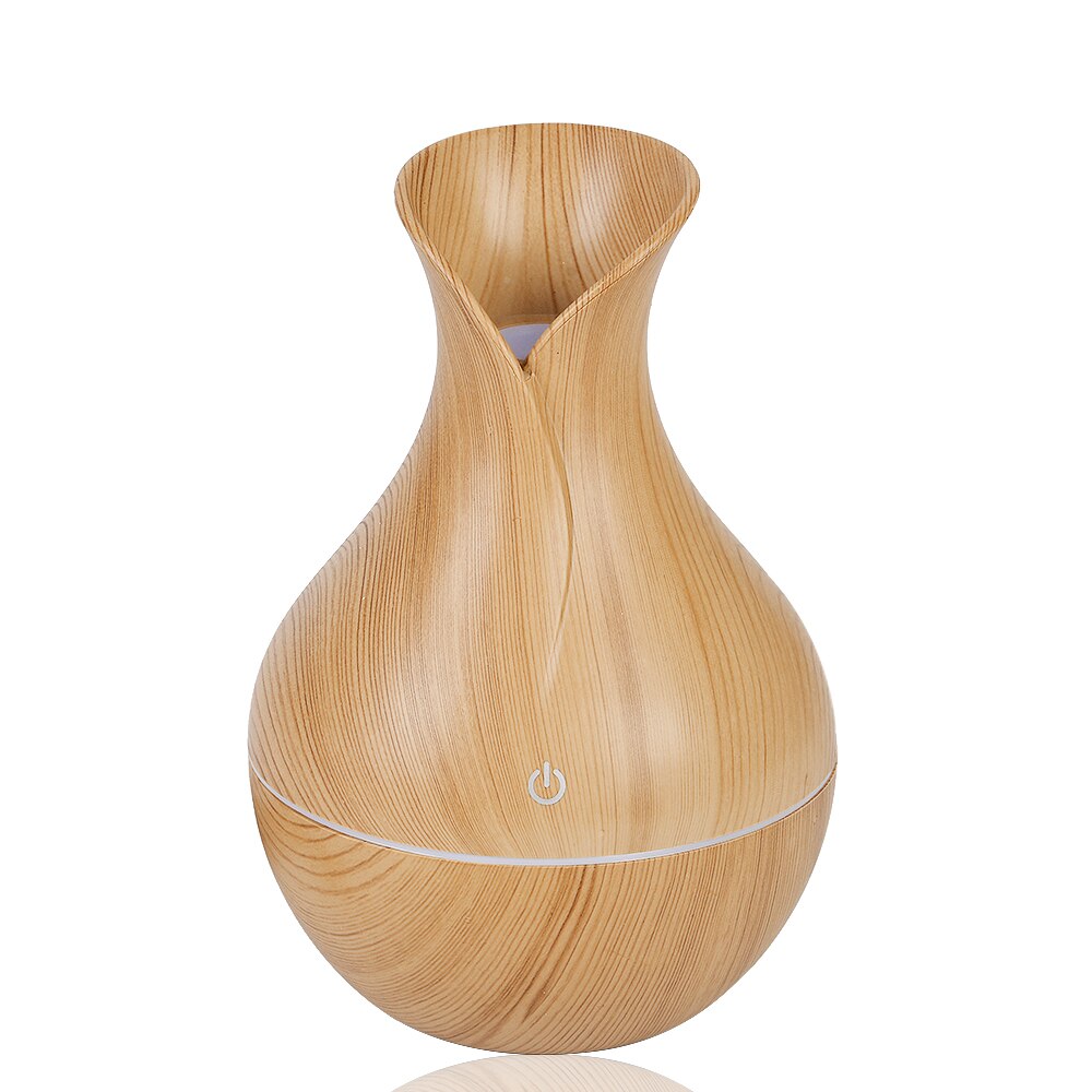 USB Wood Grain Essential Oil Diffuser Ultrasonic Humidifier Household Aroma Diffuser Aromatherapy Mist Maker With Light: 01
