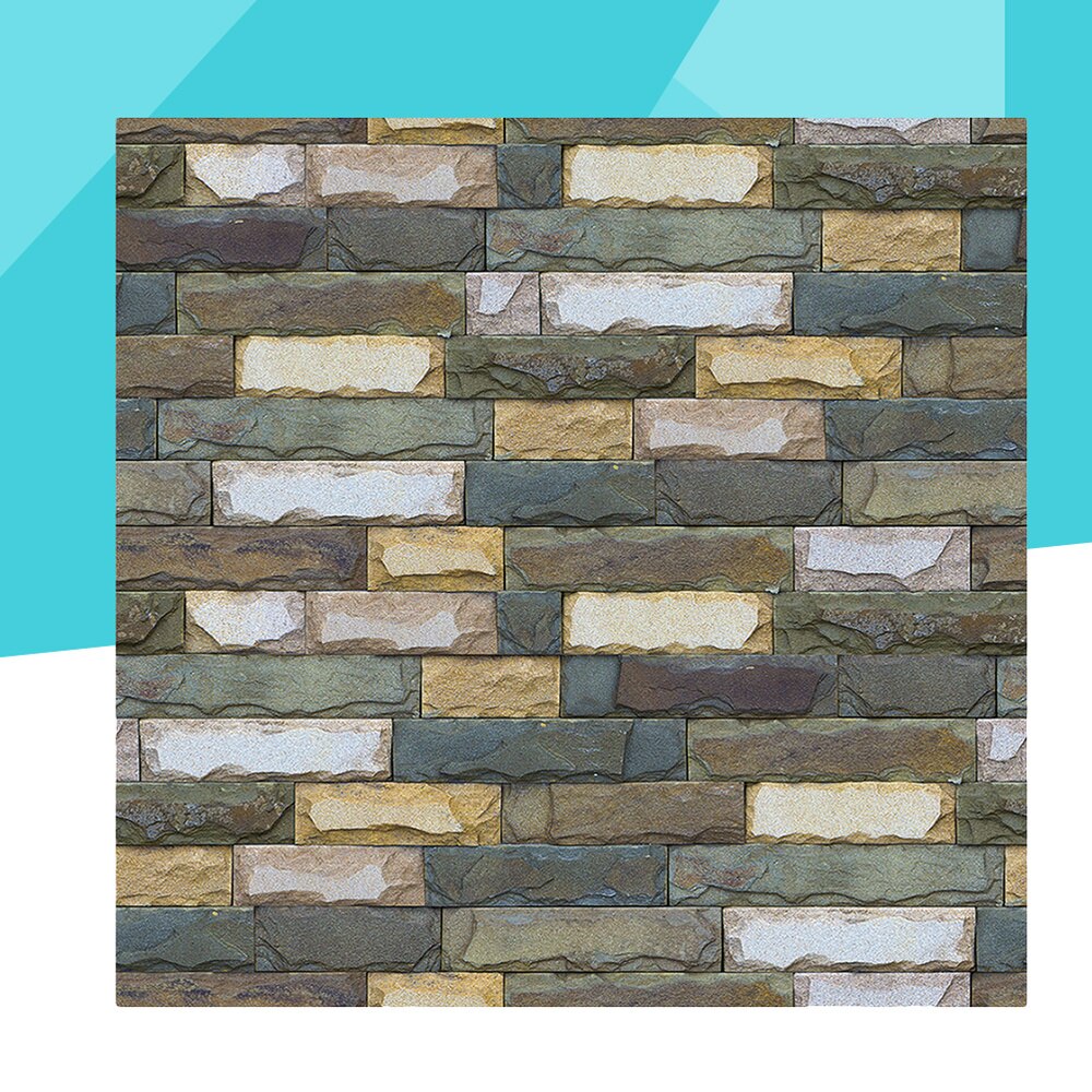 3D Stone Wallpaper Brick Sticker Peel and Stick Wall Decals Decoration for Home (SA-1024)