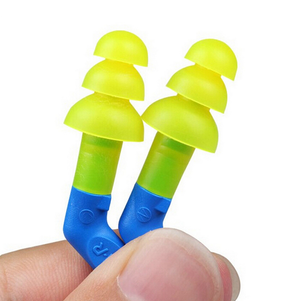 1 par 3m 340-8002 ørepropper støjdæmpende ørepropper soveørepropper juletræ med kabel behagelig gul øreværn