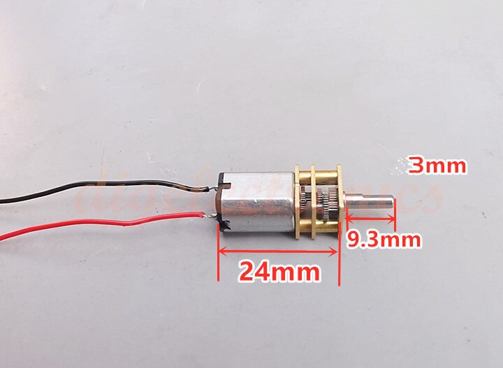 DC3V/3.7V/5V/6V N20 Mini Micro Metal Gear Motor Low Speed Motor 55rpm/Min Gear Wheel DC Motors Gear Reduction Motor