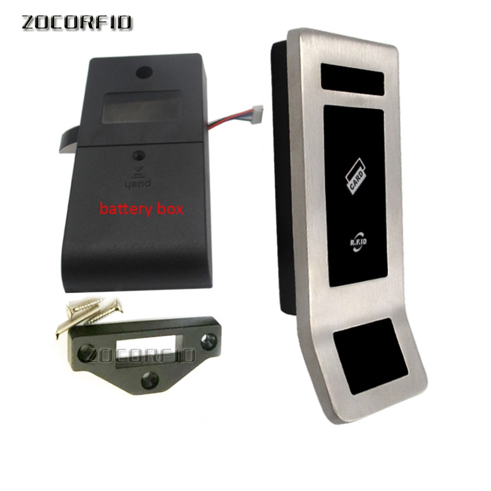 Stainless steel RFID Electronic locker 125khz RFID Smart door lock for cabinet locker sauna and office hotel home swimming pool