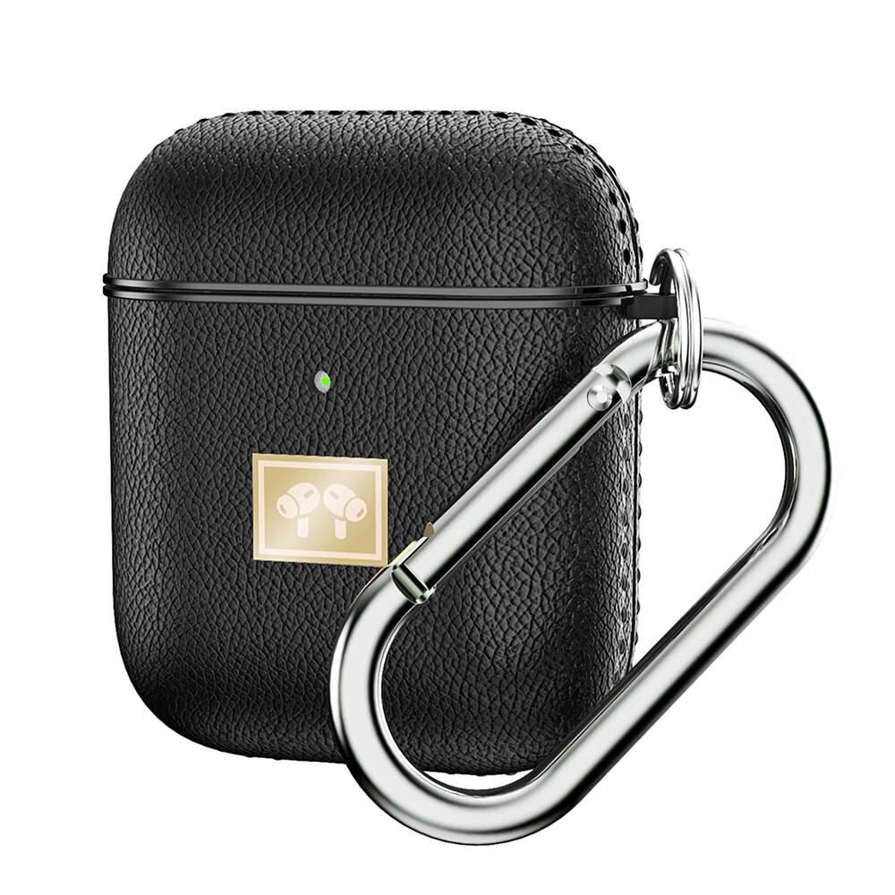 Premium lædertaske til apple airpods pro bluetooth trådløst høretelefoncover til airpods 1 2 funda cover ladeboksetui: D for airpods 1 2