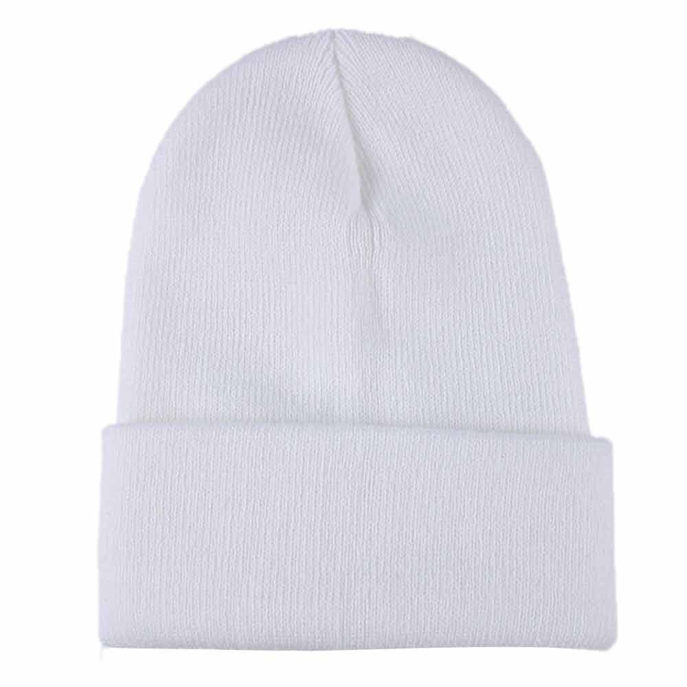 Hip Hop knit Hat Fashionable And Warm Unisex Slouchy Knitting Beanie Hip Hop Cap Warm Winter Ski Hat Cashmere Scarf Female: WH