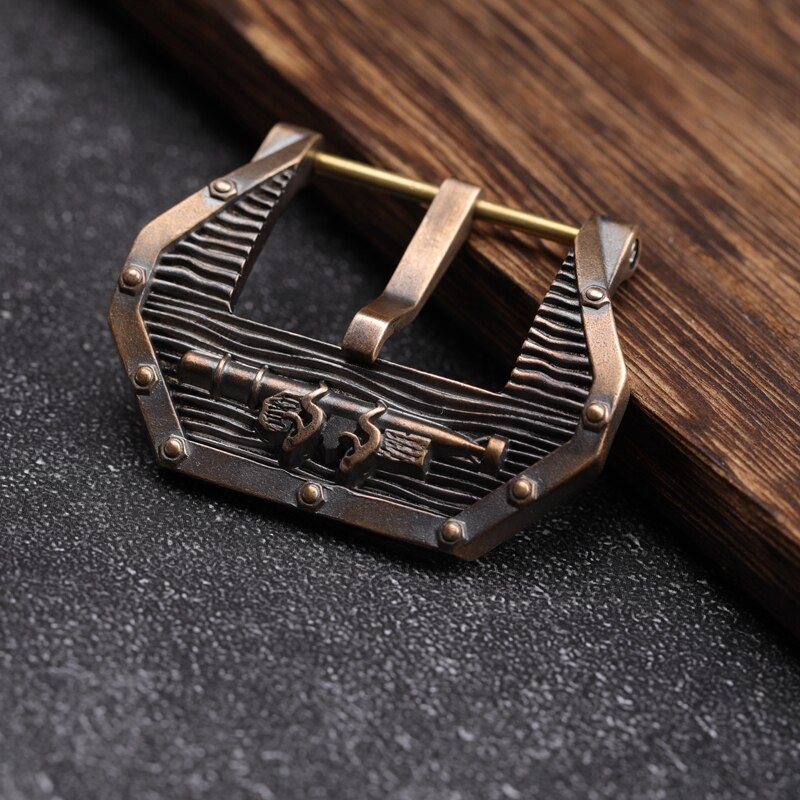 Boucle en Bronze pour sous-marin, boucle de bracelet en cuir Bronze approprié de 22 24 26MM, accessoires de montre en Bronze gaufré