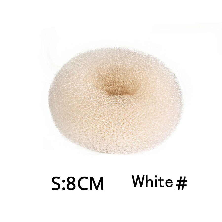 Alileader Hair Tools Styling Diy Magic Bun Maker Hair Braid Accessories Styles Sponge Donut Bun Maker Hairstyle S/M/L: S white