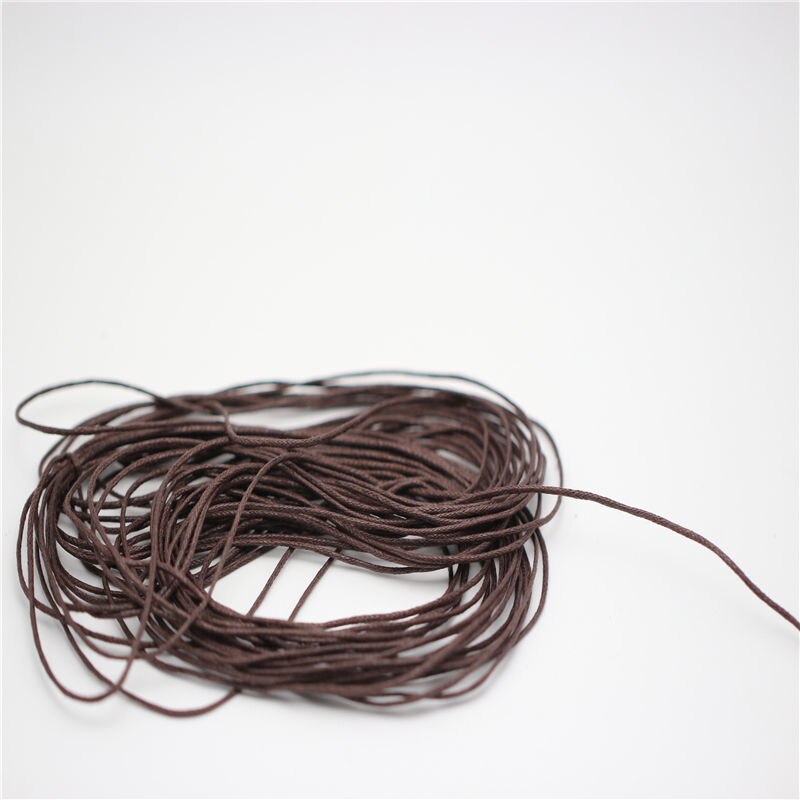 4 farger valg 10 meter 1mm vokset skinntråd voks bomullssnor string stropp halskjede tau perle for shamballa armbånd