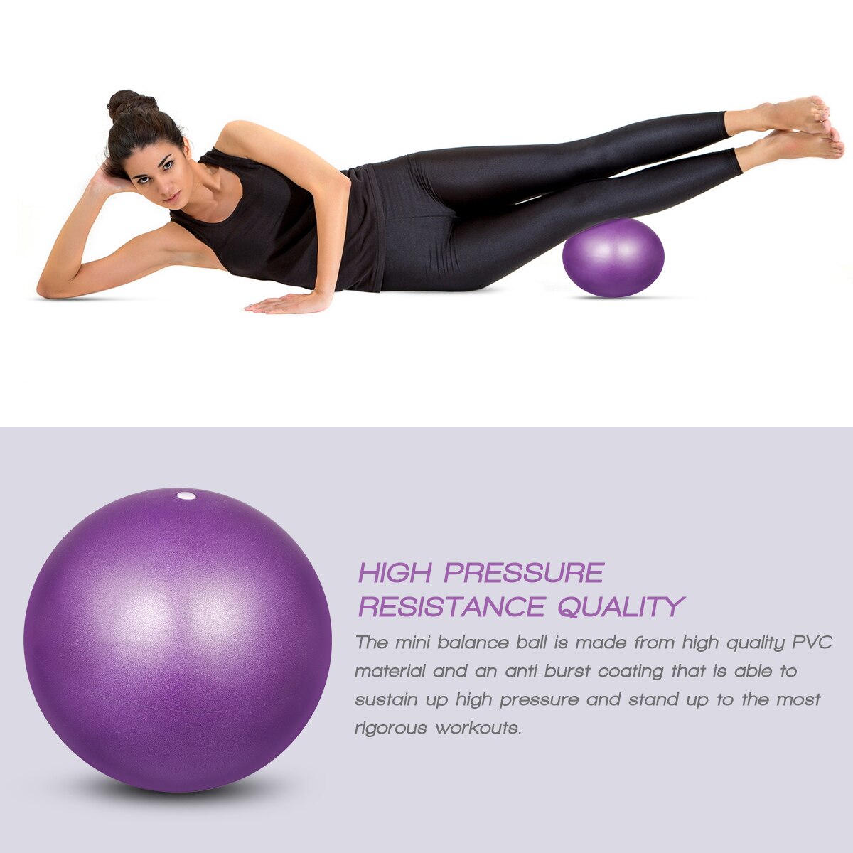 VORCOOL Yoga Pilates Ball Small Exercise Ball Abdominal Workouts And Shoulder Rehabilitation Exercises Core Strengthening