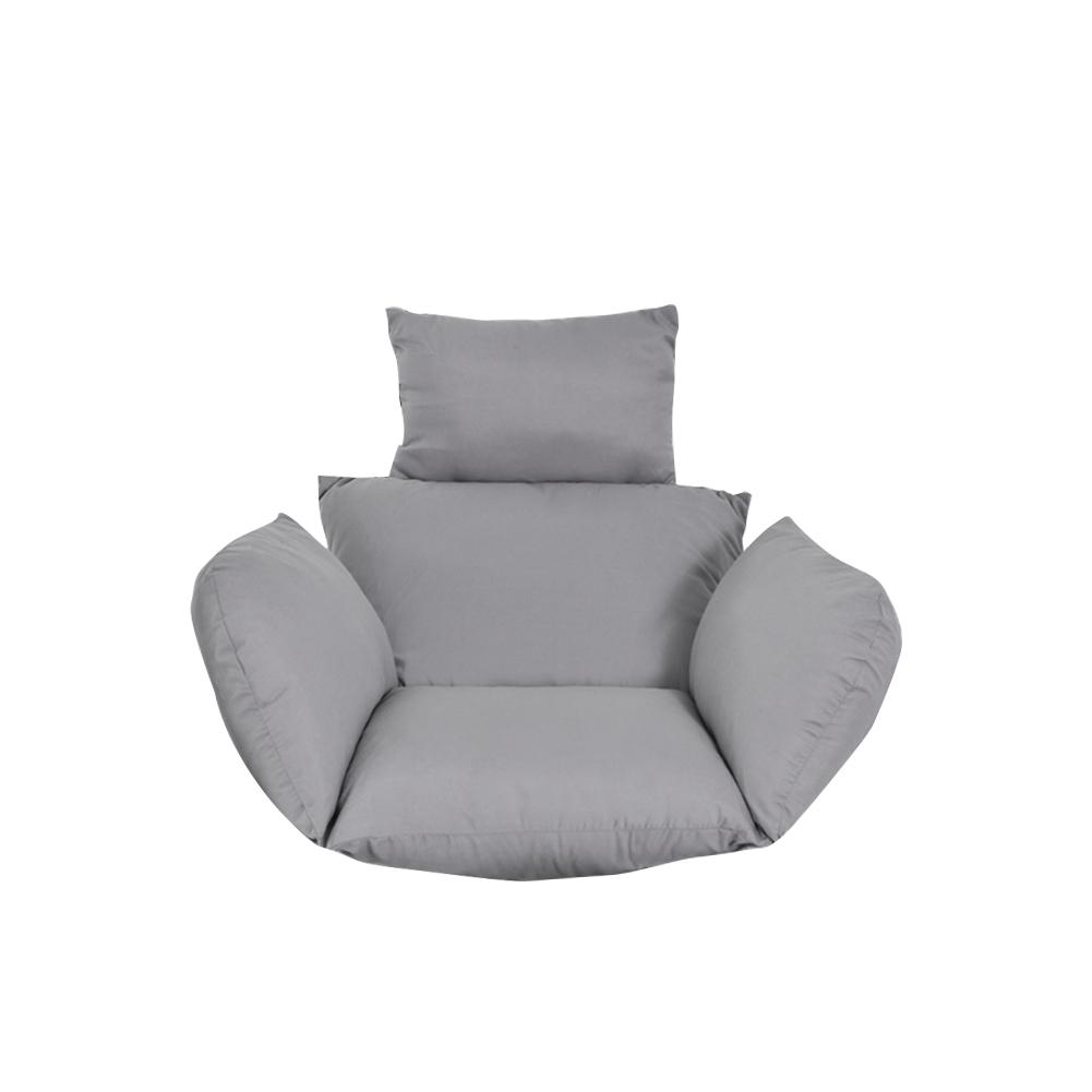 Hammock Chair Cushions Swinging Garden Outdoor Soft Cushions Seat 220KG Dormitory Bedroom Hanging Chair Cushions: Light Gray