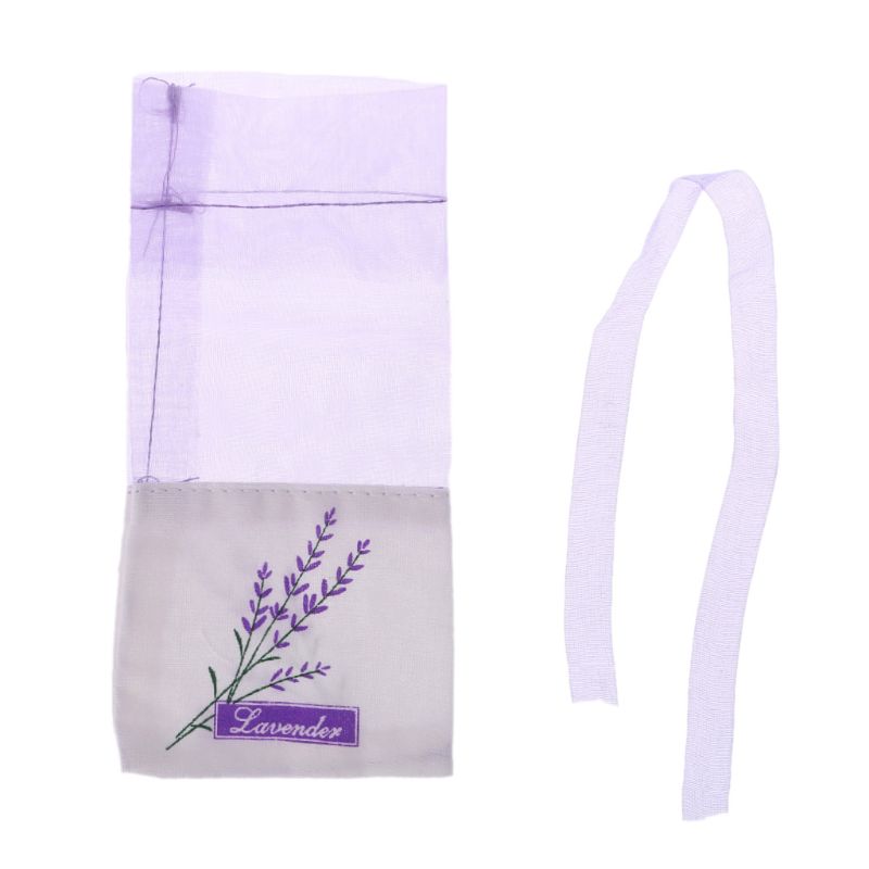 Lavendel Zakje Lege Zak Mesh Stiksels Beam Pocket Voor Opslag Droge Bloemen Zaden: 5