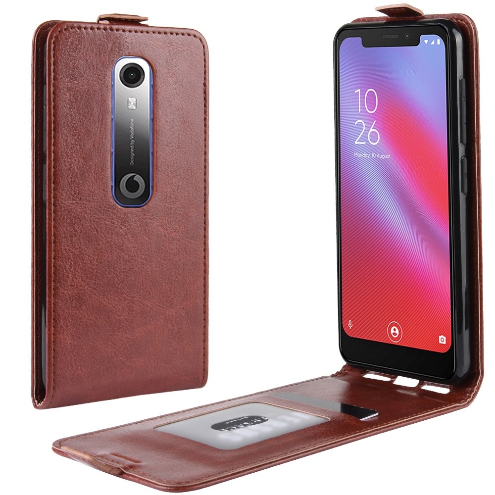 For Vodafone Smart N10 VFD 630 Vertical Flip Leather Case Upright Retro Cell Phone Holster Fundas Case Cocver for VDF630