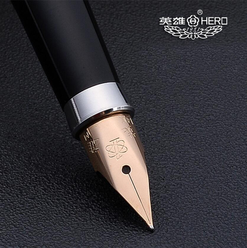 Originele Hero 200 Luxe Zakelijk Schrijven Inkt Vulpen Doos Verpakking Schrijven Pen 14K Gold pen