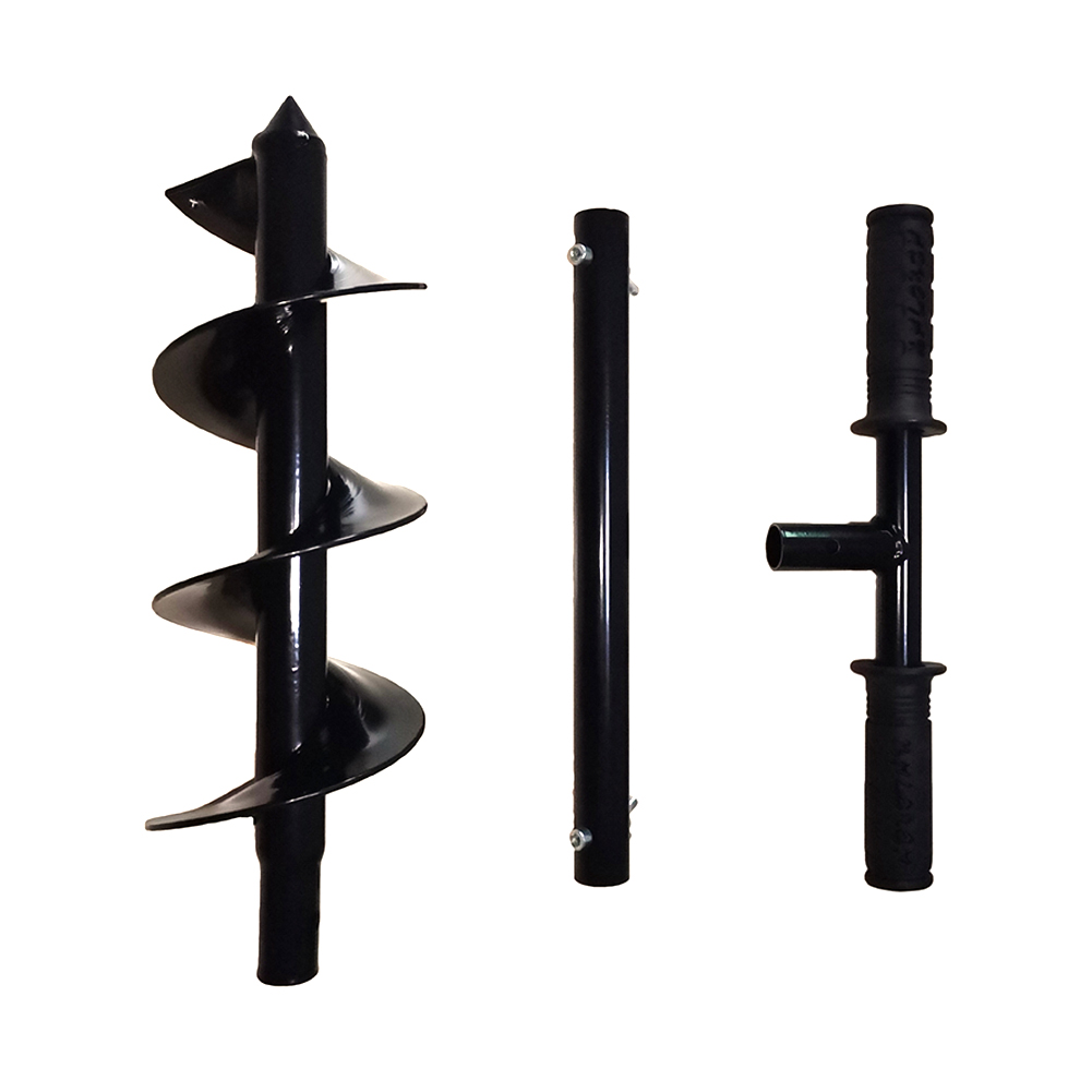Spiral Drill Bit Garden Planter Bedding Hole Digger Loose Soil With Handle Cultivator Ground Yard Flower Manual Auger Trees