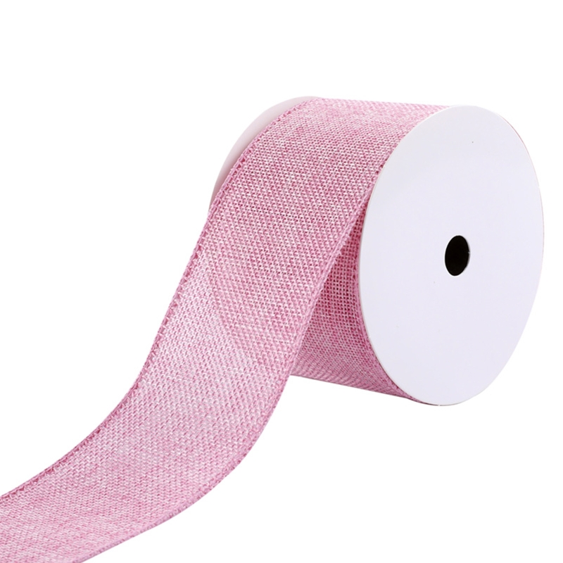 69HF 10 Yards Heart Stripe Printed Ribbon Valentine's Day Mother's Day Satin Ribbons for Wrapping DIY Craft