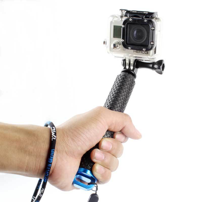 Draagbare 19 Inch 48 Cm Alu Mi Num Uitschuifbare Selfie Stick Monopod Voor Gopro Go Pro Hero 4 3 + 3 Xiao mi Yi Sjcam Sport Camera