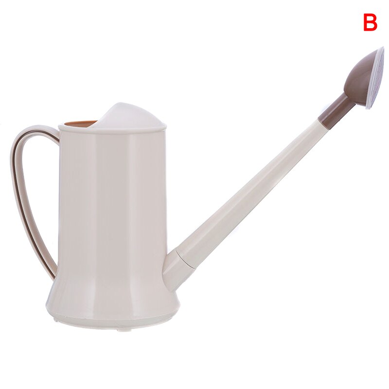 1.8/2L Kunststoff Gießkanne Outdoor Indoor Garten Gießkanne für Wohnkultur Langen Stiel Auslauf jardin 66CY: Beige B