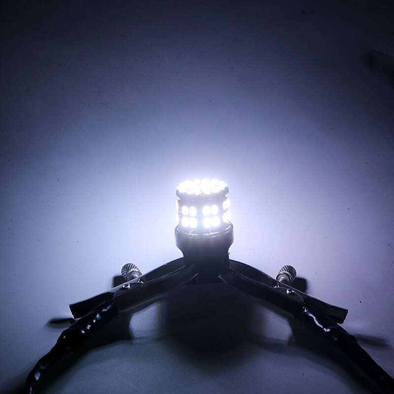 2Pcs T20 Led Auto Remlichten W21W 7440 1206 64SMD Led Wit 7440 3156 3157 Auto Reserve Backup Licht lamp 12V