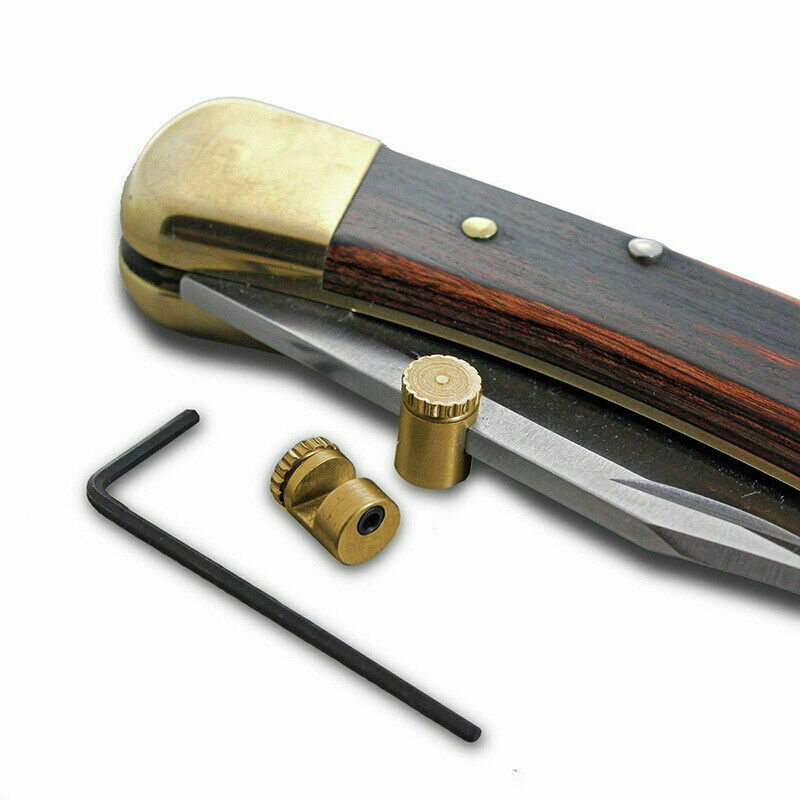 1set Messing Drukknop Schroef Wrench Duim Stud Messing Voor Buck 110 Mes Schroef Drukknop Removal Tools