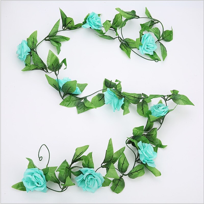 Artificial Plants All for Wedding Roses Flower Vine Christmas Bathroom Decorative Flowers Wall Home Decor Household Products: 12