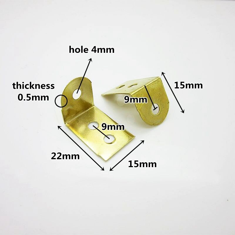 4 Pcs L-shaped Corner Furniture Fixture Connecting Piece Photo Frame Accessories Corner Frame Fixing Piece Small Angle Iron