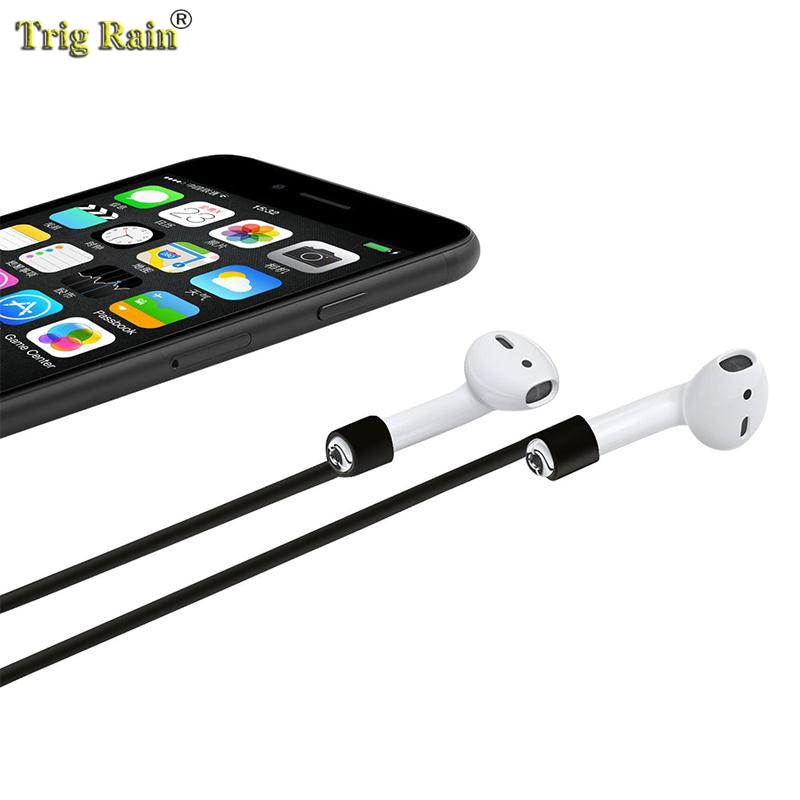 Correa de auriculares para Airpods, correa antipérdida, cuerda para auriculares Bluetooth, Cable de silicona