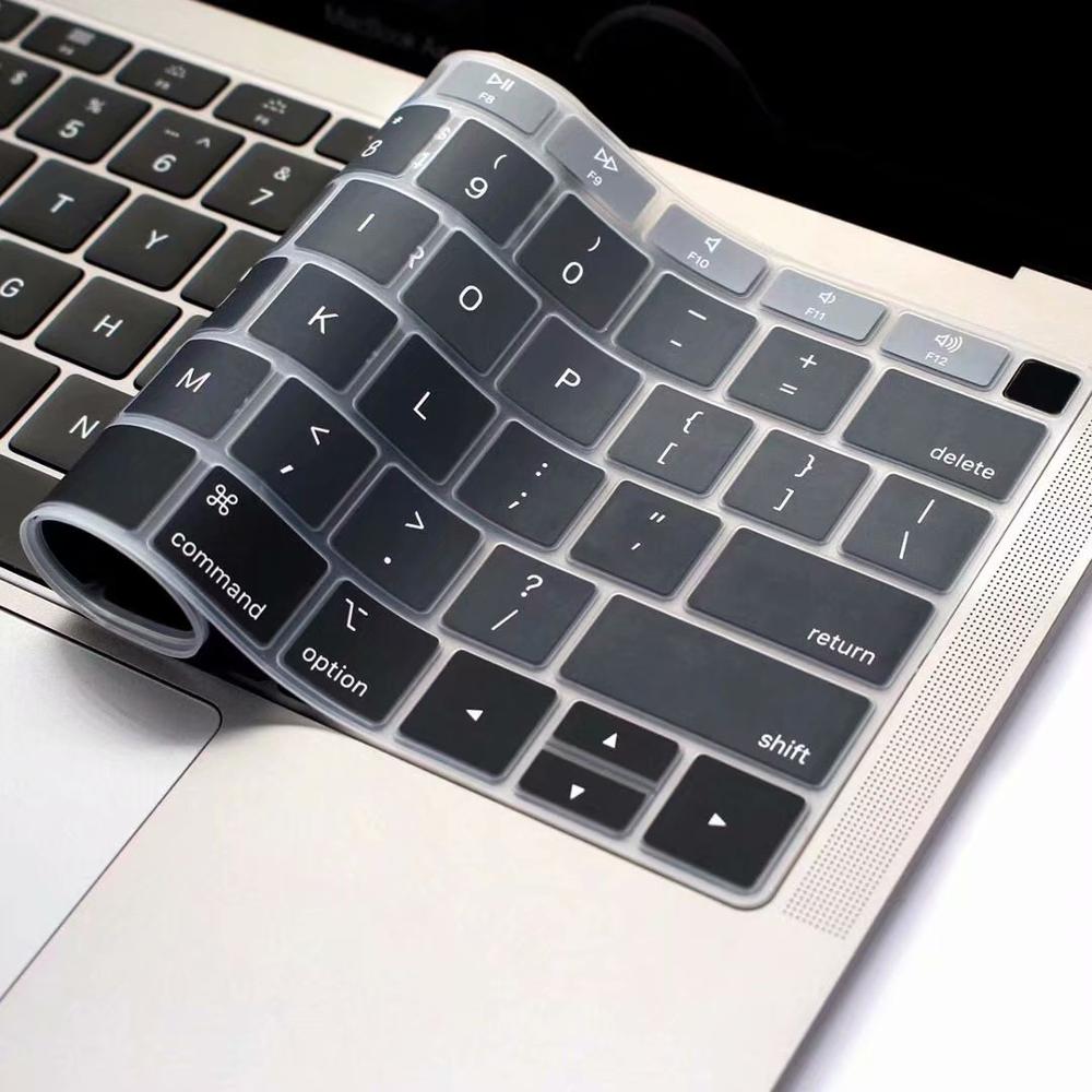 Pehmeä näppäimistösuoja macbook airille 13 a2179 eu us näppäimistön kansi silikoninen vedenpitävä kalvosuoja