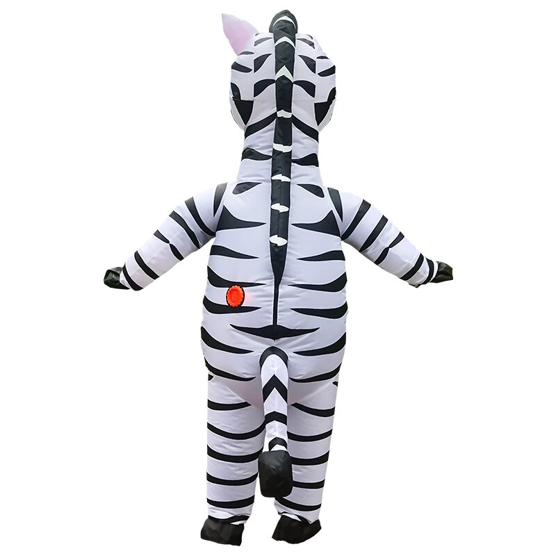 Halloween Inflatable Zebra Costume for Men Women Christmas Party Dress Purim Animal Costumes Festival Adult Inflated Garment