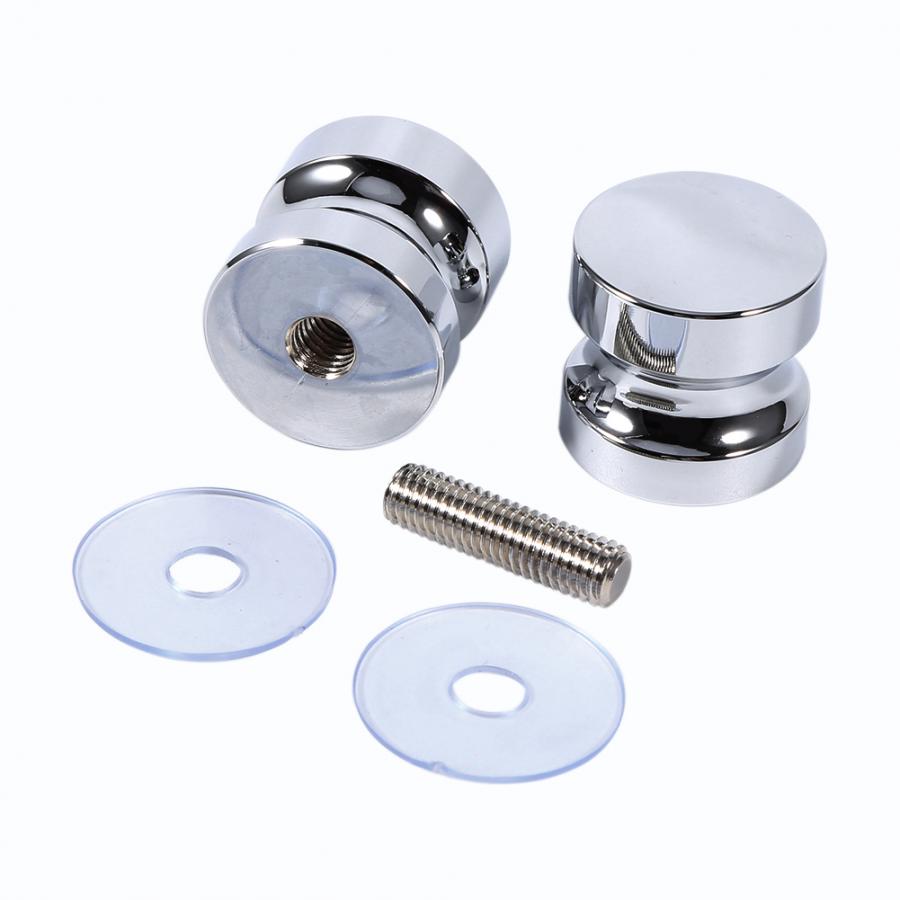Aluminio Deur Handvat 1,1 "Dia Enkel Glass Deurknop Badkamer ducha Kast Handvat w/Schroef para accesorios de puertas de Casa