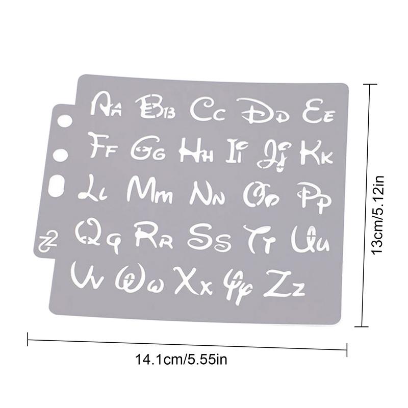 Estêncil de tinta em spray do alfabeto, modelos multiuso de pintura em spray do alfabeto, estêncil de tinta reutilizável, modelos de letras portáteis para