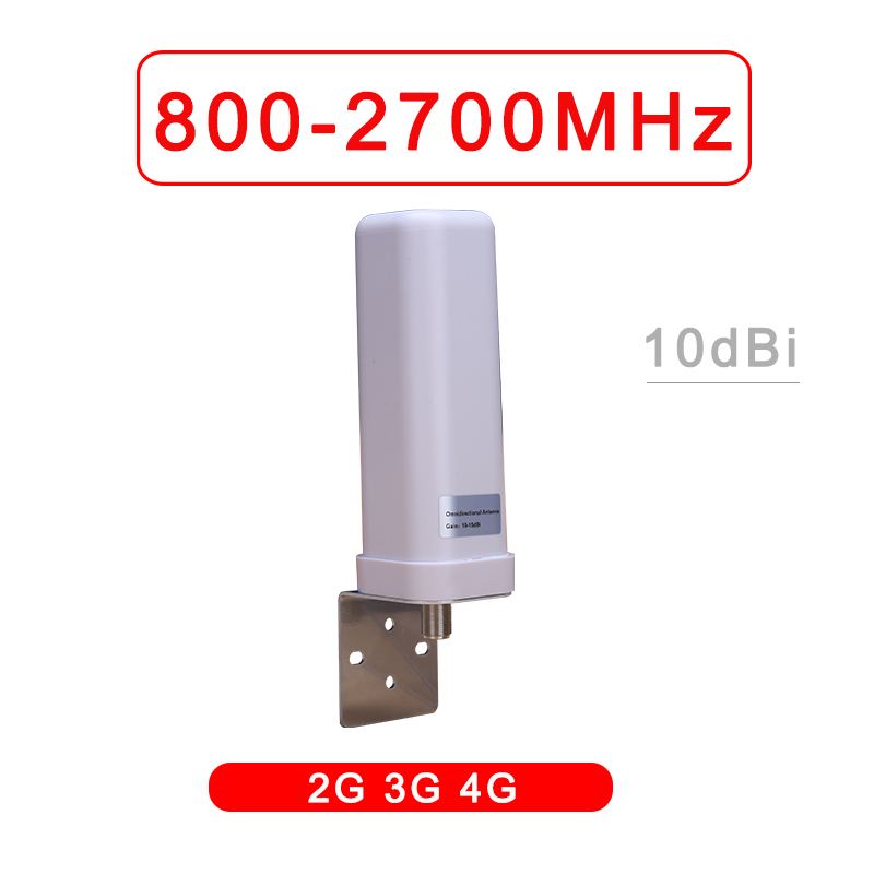 10dBi Omni Outdoor antenna for 2G 3G 4G 700 800 900 1800 1900 2100 2600 GSM repeater cellular amplifier Mobile Internet antenna