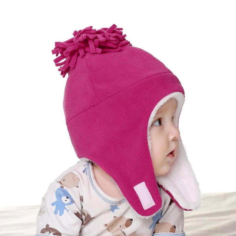 Cappello da pilota per berretto caldo antivento foderato in mucchio foderato in mucchio per bambini