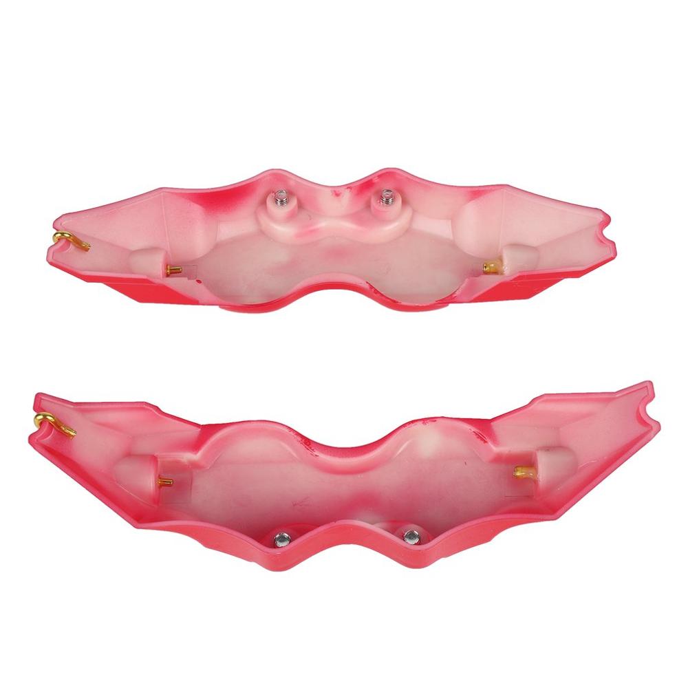 3d Red Useful Car Universal Disc Brake Caliper Covers Front & Rear Color Red