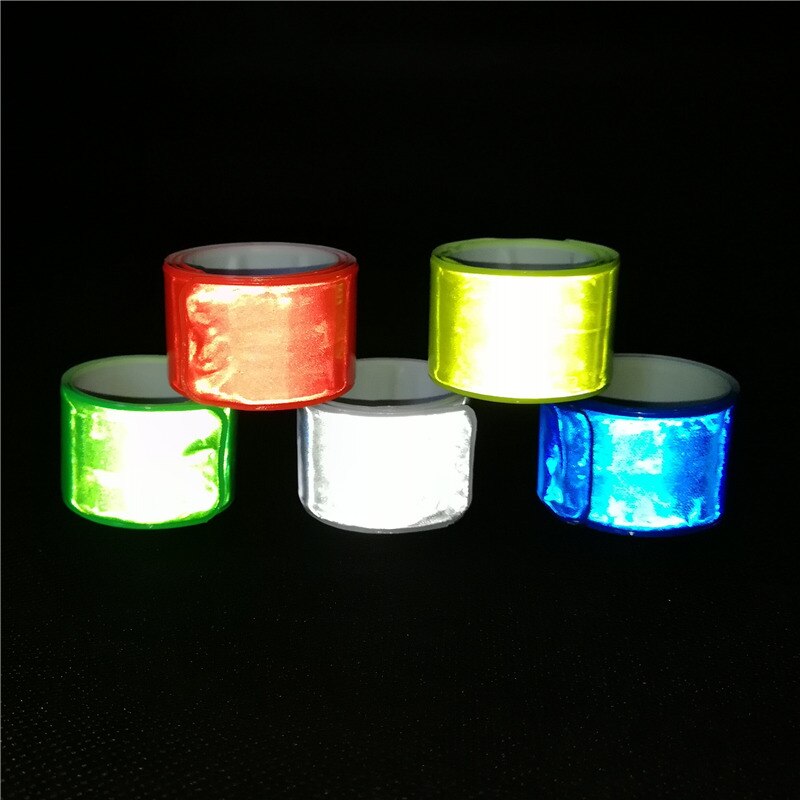 10 stk 41cm reflekterende armbånd armbånd cykelbind bukser benrem slap band tape til løb ridning sikkerhed synlighed
