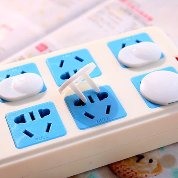 50Pcs Anti Electric Shock Plugs Protector Cover Cap Power Socket Electrical Outlet Baby Children Safety Guard Three holes