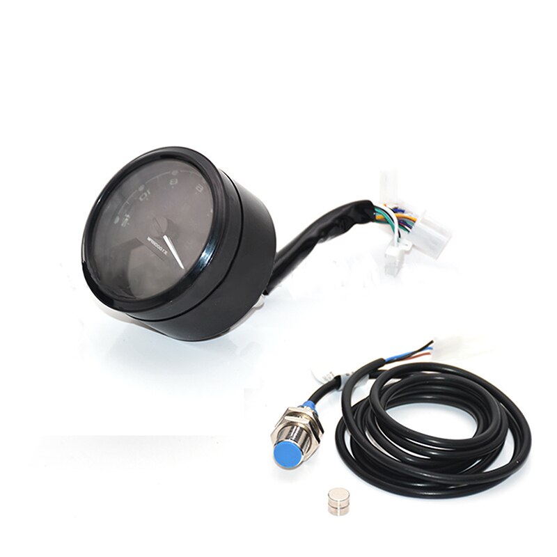 Multifunction Motorcycle Meter LED Digita Indicator Light Tachometer Odometer Speedometer Oil Meter with Night Vision Dial