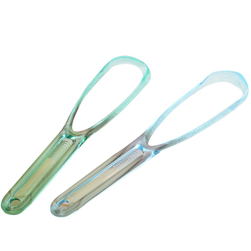 3 Pcs Tongue Cleaner Bad Breath Away Hand Scraper Brush Silica Handle Oral Hygiene Dental Care Cleaning