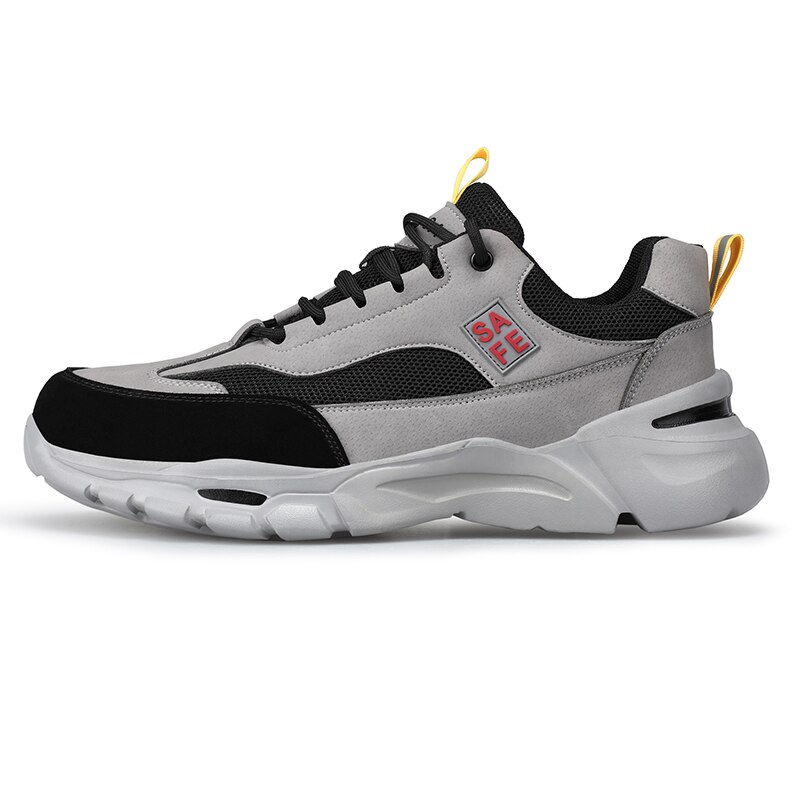 Outdoor Heren Slijtvaste Veiligheid Werkschoenen Onverwoestbaar Stalen Neus Naalddichte Werk Boot Ademend Comfortabele Sneakers