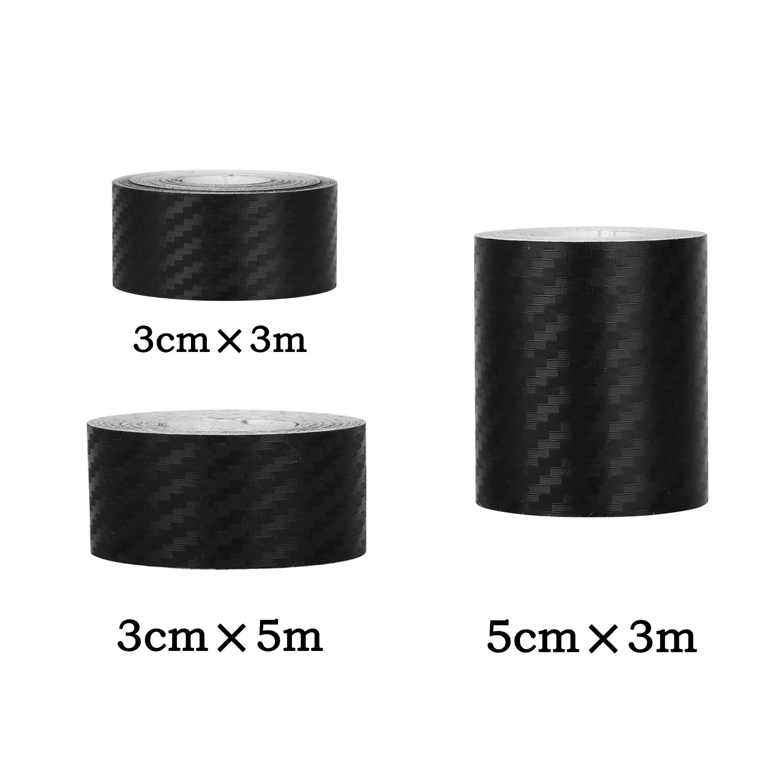3/5M Rolls Carbon Fiber Auto Sticker Anto Deur Kofferbak Beschermende Strip Auto Deur Drempel Anti Scratch Tape waterdichte Sticker