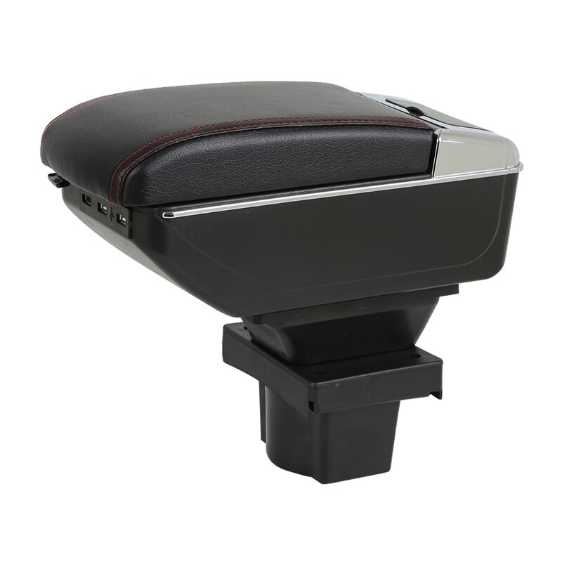 Caja reposabrazos para Skoda Octavia 2 A5 2007, contenedor de almacenamiento Central de coche para Octavia 2, cuero PU