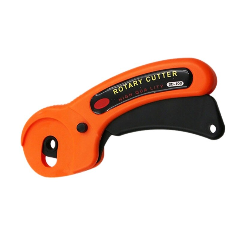 45mm Rotary Cutter Set Blades Fabric Circular Quilting Cutting Patchwork Leathercraft Sewing Tool Quilter Leather Cutter: Orange