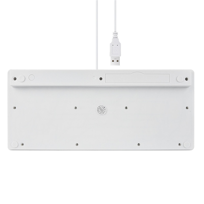 Mini Usb Wired Super Slim Toetsenbord Usb 2.0 Multimedia Toetsenbord 78 Toetsen Ergonomische Computer Desktop Toetsenbord Voor Notebook Pc